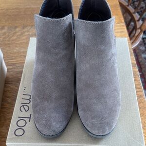 Me Too Taupe Ankle Boots